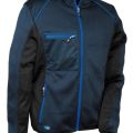 BLOUSON MAILLE TRICOT INSERTS SOFTSHELL ERGOWEAR. MAILLE TRICOT 100% POLYESTER, 400 G/M². EN ISO 13688. TS À 4XL - MARINE/ROYAL