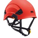 vertex. casque monteur version non ventile travaux en hauteur et le secours rouge