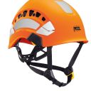 vertex vent hi-viz. casque monteur haute visibilite ventile travaux en hauteur et le secours orange fluo