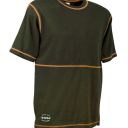 tee-shirt manches courtes spandex col rond workwear. 95% coton / 5% spandex, 180 g/m². ts À 4xl - vert fonce