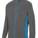 blouson polaire unisexe combi-duo zip integral. 100% polyester, 220 g/m². txs a 3xl - gris/bleu ciel