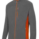 blouson polaire unisexe combi-duo zip integral. 100% polyester, 220 g/m². txs a 3xl - gris/orange