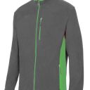 blouson polaire unisexe combi-duo zip integral. 100% polyester, 220 g/m². txs a 3xl - gris/vert