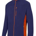 blouson polaire unisexe combi-duo zip integral. 100% polyester, 220 g/m². txs a 3xl - marine/orange