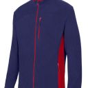 blouson polaire unisexe combi-duo zip integral. 100% polyester, 220 g/m². txs a 3xl - marine/rouge