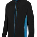 blouson polaire unisexe combi-duo zip integral. 100% polyester, 220 g/m². txs a 3xl - noir/bleu ciel