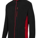 blouson polaire unisexe combi-duo zip integral. 100% polyester, 220 g/m². txs a 3xl - noir/rouge