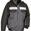 blouson ripstop winter workwear reflect. 100% polyester, 375 g/m². en iso 13688 + en 343 cl3.1. ts À 4xl - gris/noir