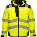 veste de pluie haute visibilite flexivision bicolore ultra-respirante. 100% polyester / pu, 260 g/m². en iso 20471 cl3, en 343 cl4.3. ts À 3xl - jaune/noir