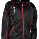 veste softshell hydrofuge et respirant ergowear. softshell 100% polyester / membrane cofratex, 380 g/m². en iso 13688, en 343. ts À 4xl - noir/rouge