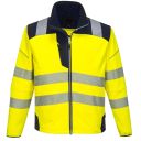 blouson softshell haute visibilite flexivision bicolore. polyester / elasthane / tpu, 310 g/m². en iso 20471 cl3. ts À 3xl - jaune/marine