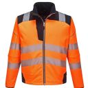 blouson softshell haute visibilite flexivision bicolore. polyester / elasthane / tpu, 310 g/m². en iso 20471 cl3. ts À 3xl - orange/noir