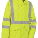 veste de pluie haute visibilite souple, etanche et respirant. en iso 13688, en iso 20471 classe 3, en 343 classe 3.1. ts À 3xl - jaune