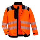 blouson de travail haute visibilite flexivision bicolore. polyester / coton, 300 g/m². en iso 20471 cl3. ts À 3xl - orange/noir