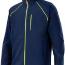 blouson soft shell unisexe combi-fluo. 94% polyester / 6% elasthanne, 320 g/m². ts a 3xl - marine/jaune fluo