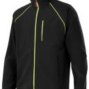 blouson soft shell unisexe combi-fluo. 94% polyester / 6% elasthanne, 320 g/m². ts a 3xl - noir/jaune fluo