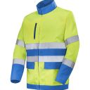 blouson de travail haute visibilite m-line. polyester / coton. en iso 13688, en iso 20471 cl2. t36/38 À 60/62 - jaune/azur