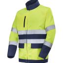 blouson de travail haute visibilite m-line. polyester / coton. en iso 13688, en iso 20471 cl2. t36/38 À 60/62 - jaune/marine