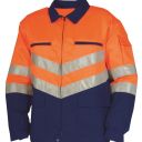 blouson de travail haute visibilite m-line. polyester / coton. en iso 13688, en iso 20471 cl2. t36/38 À 60/62 - orange/bugatti