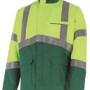 blouson de travail haute visibilite v-line. coton / polyester. en iso 13688, en iso 20471 cl2. t36/38 À 60/62 - jaune/amazonie