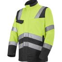 blouson de travail haute visibilite v-line. coton / polyester. en iso 13688, en iso 20471 cl2. t36/38 À 60/62 - jaune/gris