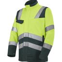 blouson de travail haute visibilite v-line. coton / polyester. en iso 13688, en iso 20471 cl2. t36/38 À 60/62 - jaune/vert us