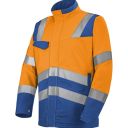 blouson de travail haute visibilite v-line. coton / polyester. en iso 13688, en iso 20471 cl2. t36/38 À 60/62 - orange/bugatti