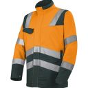 blouson de travail haute visibilite v-line. coton / polyester. en iso 13688, en iso 20471 cl2. t36/38 À 60/62 - orange/vert us