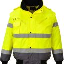 blouson haute visibilite oxford multipoches 5 en 1 imper/respirant bicolore. en iso 13688, en 13758-2, en iso 20471 cl 3, en 343 cl 3.1. ts À 3xl - jaune/gris