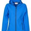 blouson tech-line femme extreme confort softshell a capuche. nylon / elasthanne / polaire / membrane tpu, 320 g/m² - ts a xl - bleu royal