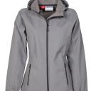 blouson tech-line femme extreme confort softshell a capuche. nylon / elasthanne / polaire / membrane tpu, 320 g/m² - ts a xl - gris acier