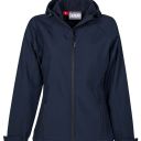 blouson tech-line femme extreme confort softshell a capuche. nylon / elasthanne / polaire / membrane tpu, 320 g/m² - ts a xl - marine