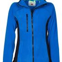 blouson polaire tech-line femme bicolore chaud / respirant. 100% polyester, 280 g/m² - ts a l - bleu royal / noir