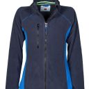 blouson polaire tech-line femme bicolore chaud / respirant. 100% polyester, 280 g/m² - ts a l - marine / bleu royal