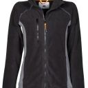 blouson polaire tech-line femme bicolore chaud / respirant. 100% polyester, 280 g/m² - ts a l - noir / gris acier