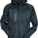 blouson tech-line homme extreme confort softshell a capuche. nylon / elasthanne / polaire / membrane tpu, 320 g/m² - txs a 5xl - marine