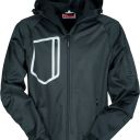 blouson tech-line homme extreme confort softshell a capuche. nylon / elasthanne / polaire / membrane tpu, 320 g/m² - txs a 5xl - noir