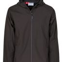 blouson tech-line homme extreme confort softshell a capuche. nylon / elasthanne / polaire / membrane tpu, 320 g/m² - txs a 5xl - noir