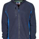 blouson polaire tech-line homme bicolore chaud / respirant. 100% polyester, 280 g/m² - ts a 3xl - marine / bleu royal