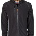 blouson polaire tech-line homme bicolore chaud / respirant. 100% polyester, 280 g/m² - ts a 3xl - noir / gris acier