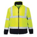 blouson polaire haute visibilite bicolore. en iso 13688, en iso 20471 classe 3. txs À 4xl - jaune/marine