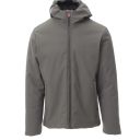 blouson tech-line unisexe softshell a capuche 330. nylon / elasthanne / matelassage / membrane tpu, 330 g/m² - txs a 5xl - gris fonce