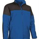 blouson polaire softshell unisexe chaud / respirant / deperlant. 100% polyester, 400 g/m² - ts a xxl - bleu royal/noir