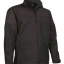 blouson polaire softshell unisexe chaud / respirant / deperlant. 100% polyester, 400 g/m² - ts a xxl - noir/noir