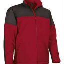 blouson polaire softshell unisexe chaud / respirant / deperlant. 100% polyester, 400 g/m² - ts a xxl - rouge/noir