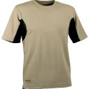 tee-shirt manches courtes cooldry col rond workwear. 100% cooldry®, 165 g/m². ts À 4xl - beige/noir