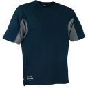 tee-shirt manches courtes cooldry col rond workwear. 100% cooldry®, 165 g/m². ts À 4xl - marine/gris fonce