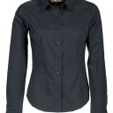 chemise femme manches longues. polyester / coton. ts a xl - marine