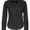 chemise femme manches longues. polyester / coton. ts a xl - noir