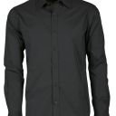 chemise homme manches longues. polyester / coton. ts a 3xl - noir